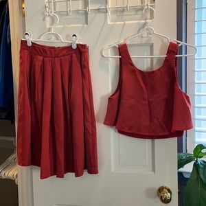Lulu’s skirt and top set size small